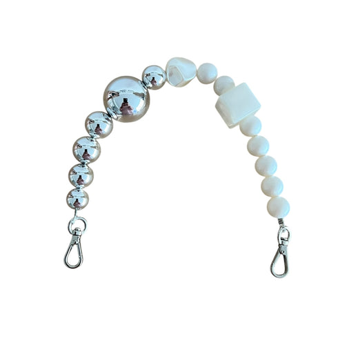 Silver & Pearl Top Handle