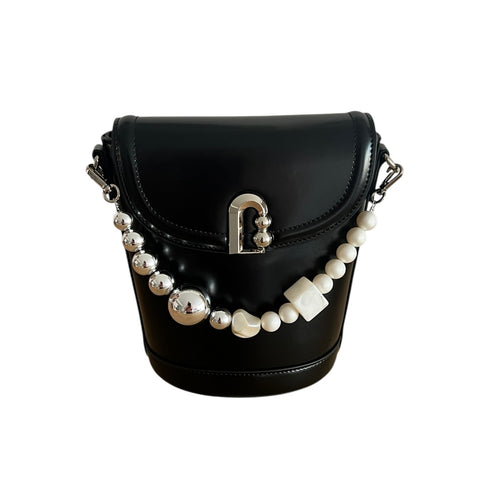 Silver & Pearl Top Handle