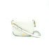 white leather bag with interchangeable front flap